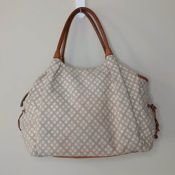 Kate Spade Stevie Baby Canvas and Leather Diaper Bag - Picture 3 of 14